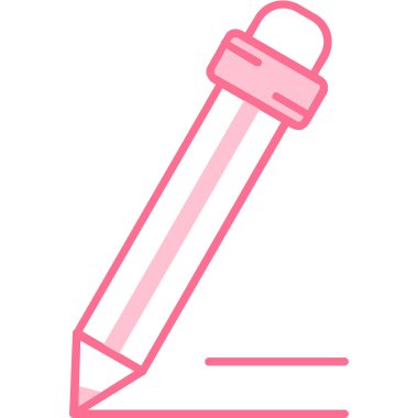 Kalem. Web simgesi basit illüstrasyon