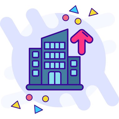 konum pin renk ikonu vektör illüstrasyonu