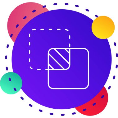 renk çizgisi dizin simgesi beyaz arkaplanda izole edildi. Değişken rastgele dinamik şekiller. vektör illüstrasyonu