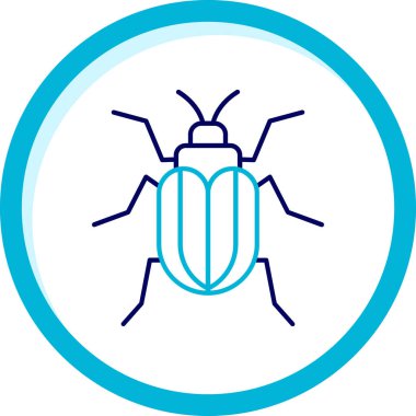 Böcek. Web simgesi basit illüstrasyon