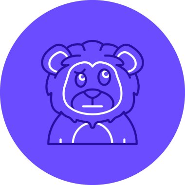 Ayı simgesi vektör illüstrasyonu