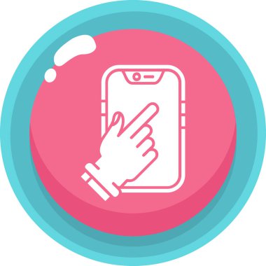 Akıllı telefon. Web simgesi basit illüstrasyon