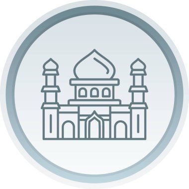 Cami. Web simgesi basit illüstrasyon