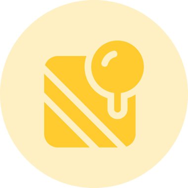 Düz vektör simgesini kilitle. düz biçim tasarımı.