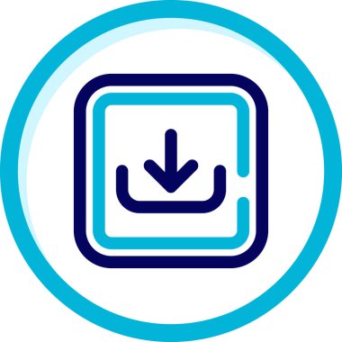 İndir. Web simgesi basit illüstrasyon