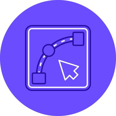 Bir harita iğnesinin vektör illüstrasyonu