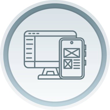 Cep telefonu simgesi, vektör illüstrasyonu