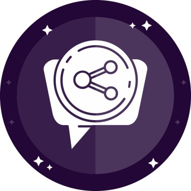 ağ paylaşım simgesi basit vektörü