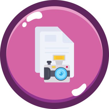 belge simgesi vektör illüstrasyonu