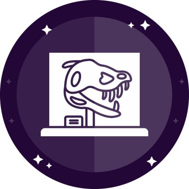 dizüstü bilgisayar simgesi çizimi olan kafatası