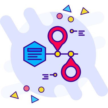 ağ veri simgesi vektör illüstrasyonu