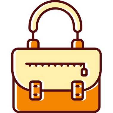 moda çanta ikonu vektör illüstrasyonu