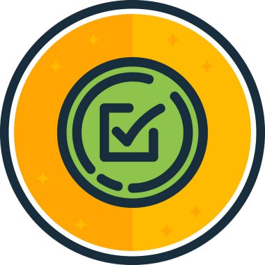 kontrol listesi simgesi, vektör illüstrasyonu