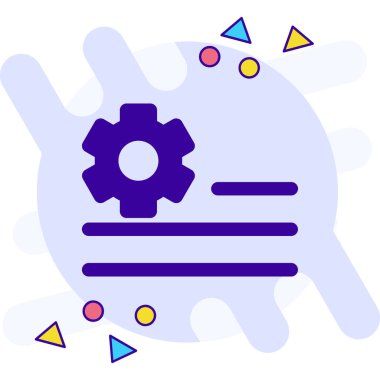 dişli ağ simgesi basit tasarım