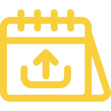 Takvim. Web simgesi basit illüstrasyon