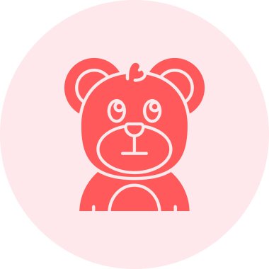 Ayı. Web simgesi basit illüstrasyon