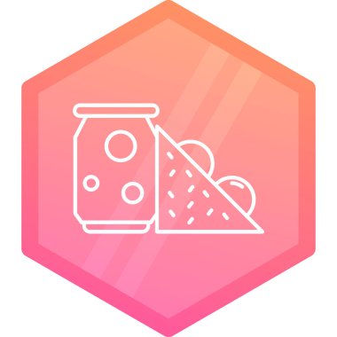 Gıda simgesinin vektör illüstrasyonu