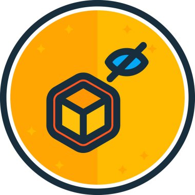 Teslimat kutusu simgesi, vektör çizim