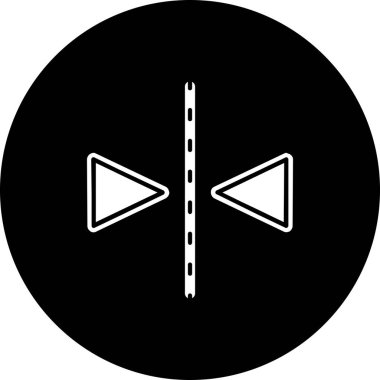 Bir yıldız simgesinin vektör illüstrasyonu