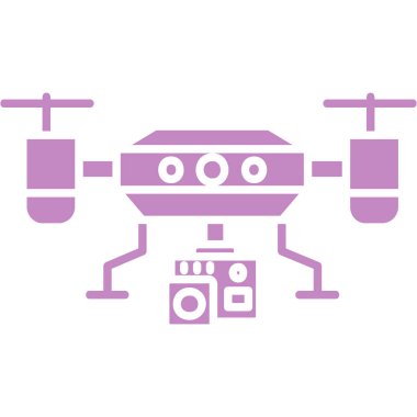 İHA simgesi vektör illüstrasyonu