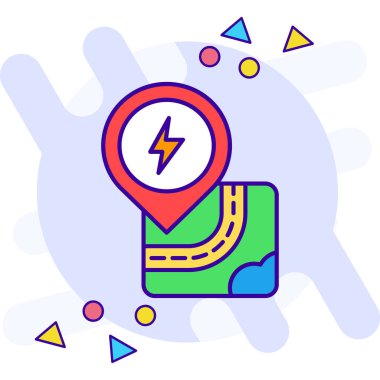 Harita konumu simgesi - taslak biçimi