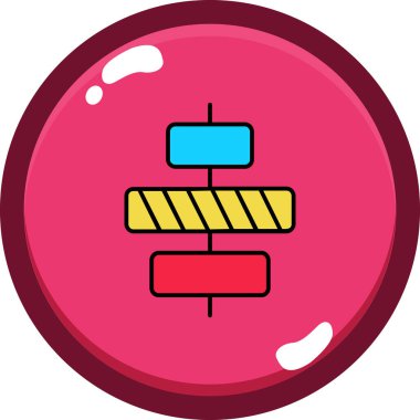 Bir b-b simgesinin vektör illüstrasyonu