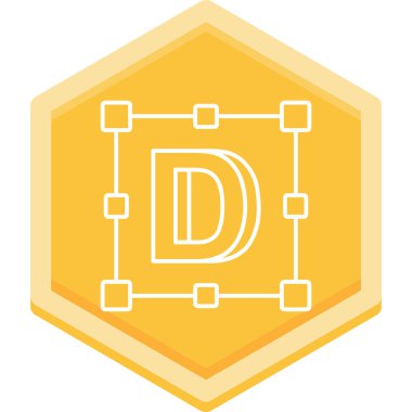 Dijital tasarımın vektör logosu