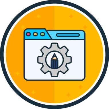 seo modern simgesinin vektör illüstrasyonu