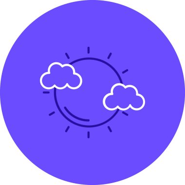 Bulut simgesi vektör illüstrasyonu