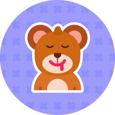 Ayı. Web simgesi basit illüstrasyon