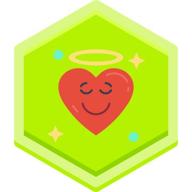 Bir kalp simgesinin vektör illüstrasyonu