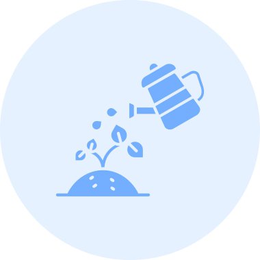 Bir bitki simgesinin vektör illüstrasyonu