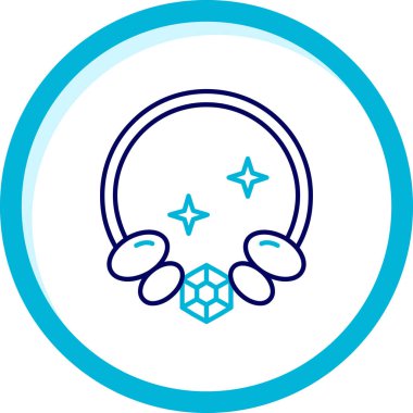 Bir kafatası simgesinin vektör çizimi