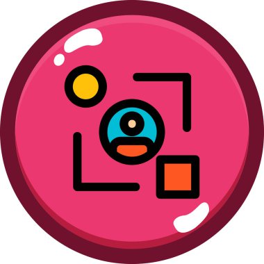 Oyun. Web simgesi basit illüstrasyon