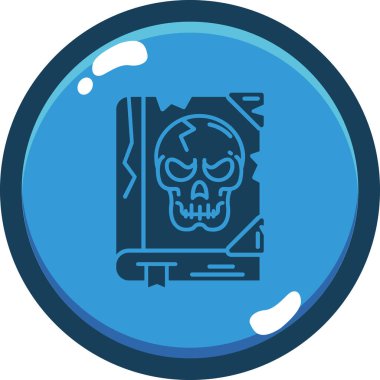 Cadılar Bayramı ikon vektör illüstrasyonu