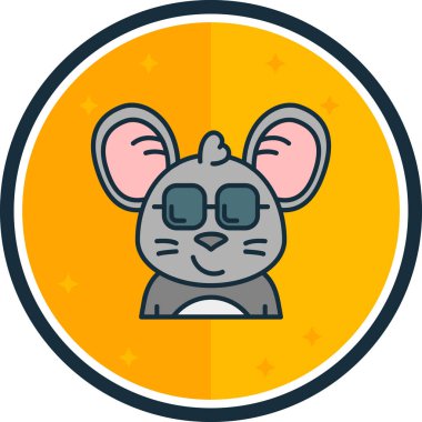 Hayvan. Web simgesi basit illüstrasyon