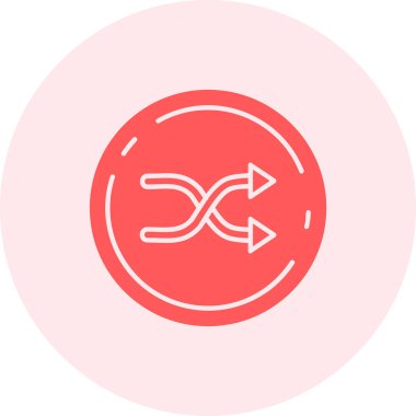 Bir ok simgesinin vektör illüstrasyonu