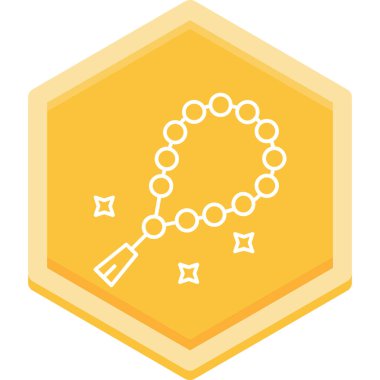 Kolye. Web simgesi basit illüstrasyon