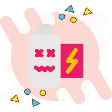 Çizgi film simgesinin vektör çizimi