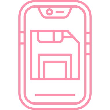 Telefon simgesi vektör illüstrasyonu