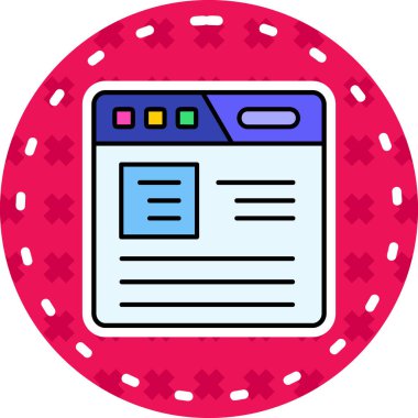 Web tasarım geliştirme simgesi