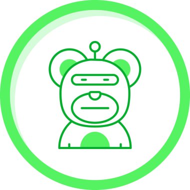 Robot simgesinin vektör illüstrasyonu