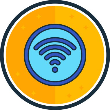Moda biçimi izole edilmiş arkaplanda wifi simgesi