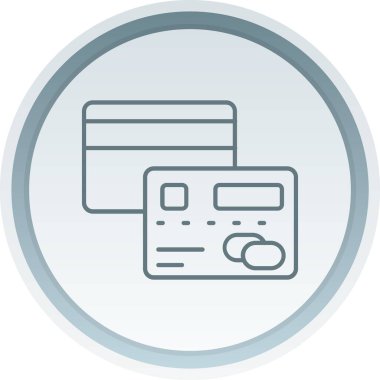 Kart simgesi vektör illüstrasyonu