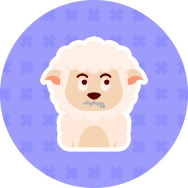 Hayvan yassı simgeler, köpek