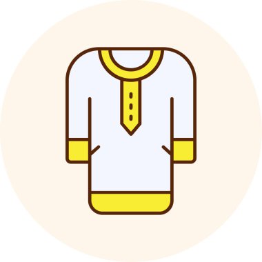 gömlek web simgesi, vektör çizim