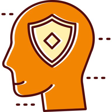 Basit vektör simgesi, güvenlik çizimi