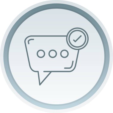 Sohbet simgesi vektör illüstrasyonu