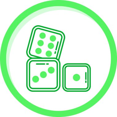 zar. Web simgesi basit tasarım