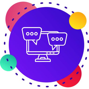 Çevrimiçi sipariş ve hamburger dağıtım simgesi beyaz arka planda izole edildi. Renkli taslak konsepti. Vektör İllüstrasyonu.